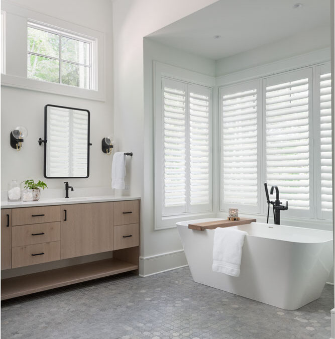 Custom bathroom vanity and tub