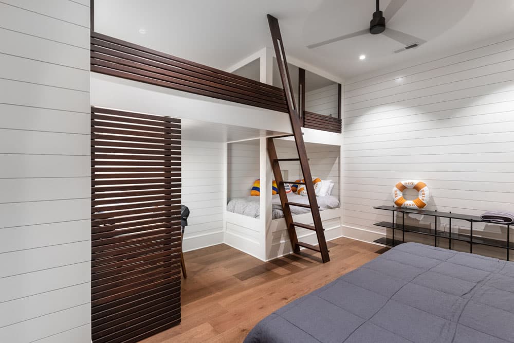 Custom bunk beds and kid's space