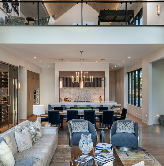 Living room looking toward kitchen