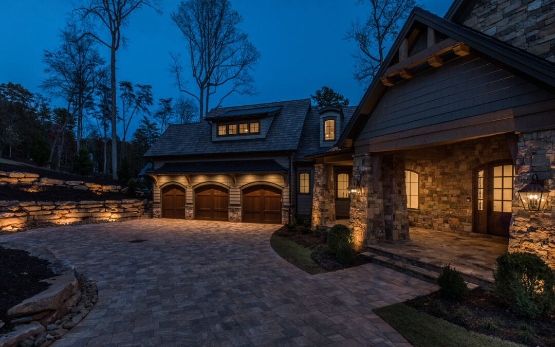 Front of home at twilight