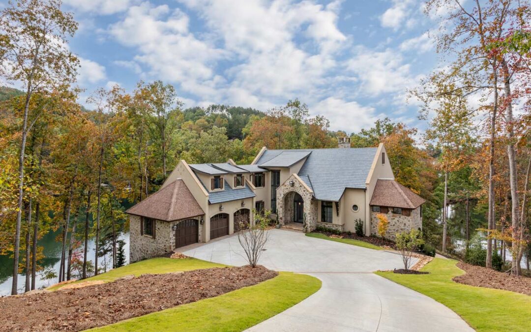 home and driveway as seen from the street