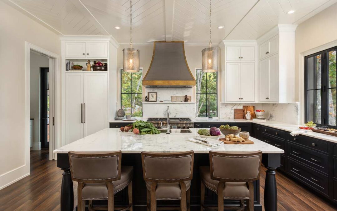 custom kitchen iwth large island