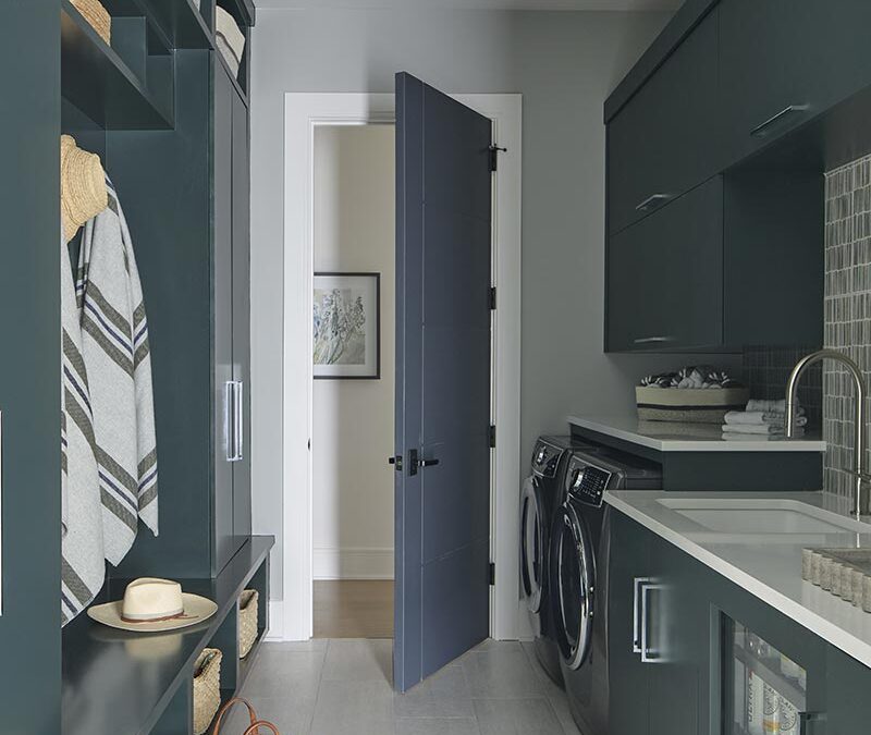 The drop zone and laundry area helps to keep clutter out of the main living areas